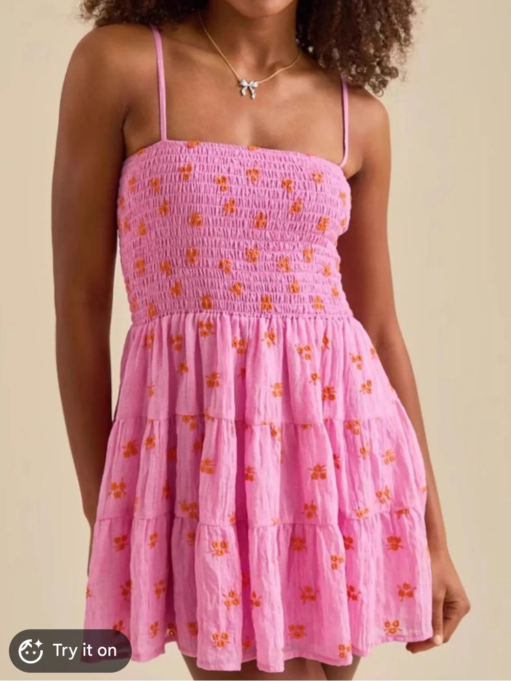 Altar’d State Pink Mini Dress medium